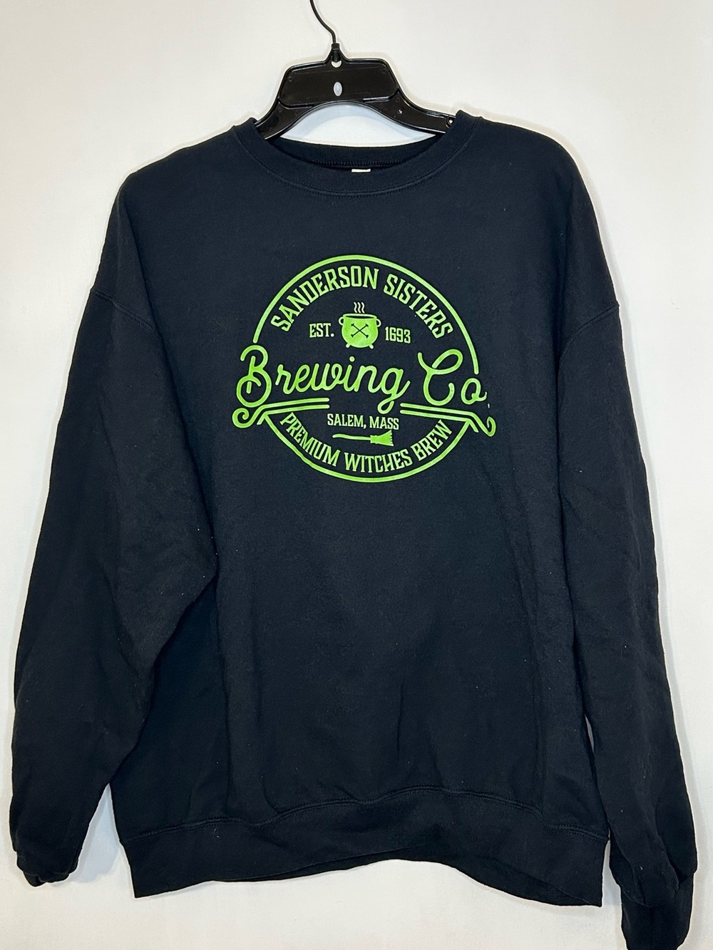 SandersonSisters Brewing Co. Crewneck Sweatshirt in Navy Blue-Hocus Pocus Theme